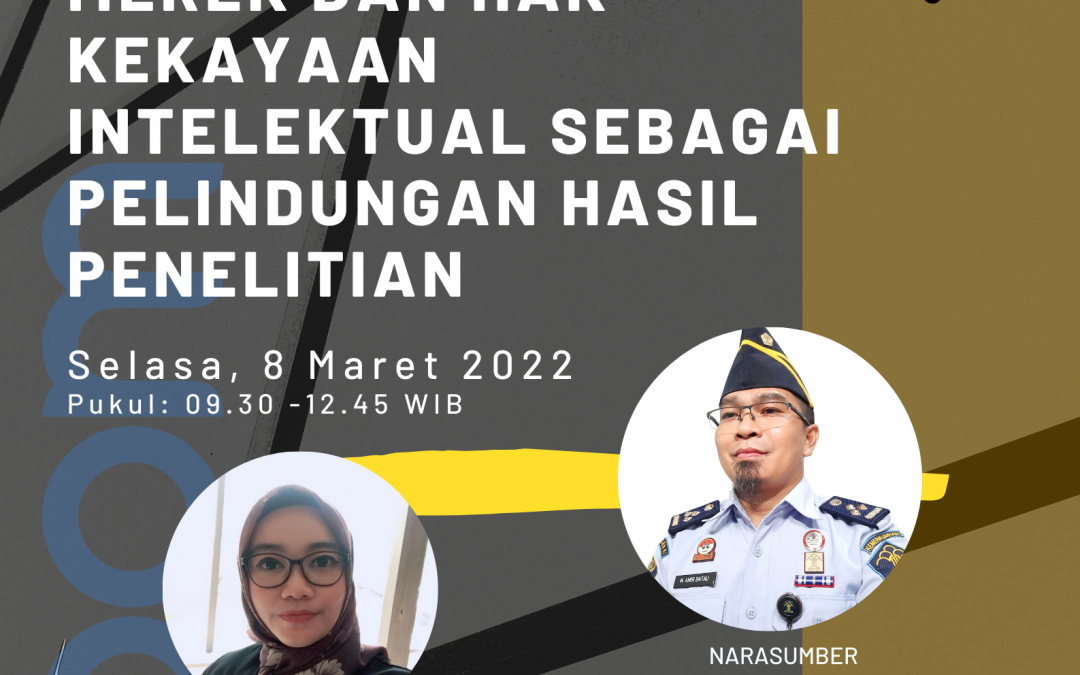 Sosialisasi Merek dan hak kekayaan intelektual sebagai pelindungan hasil penelitian