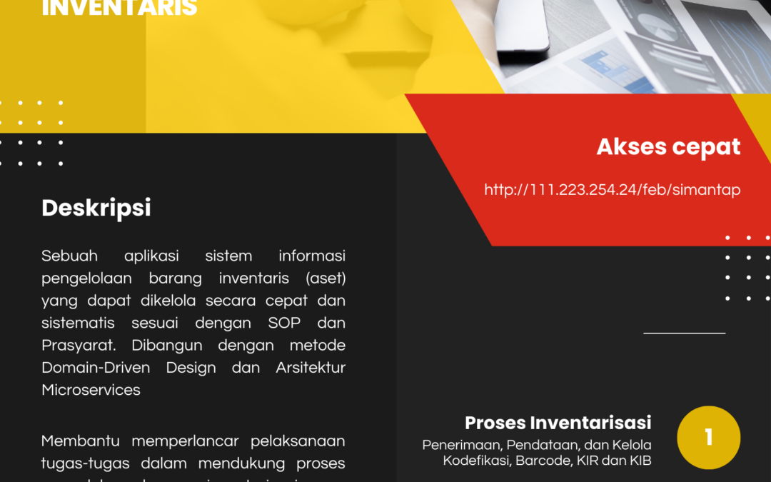 Rancang Bangun Sistem Digitalisasi dan Optimalisasi Pengelolaan Barang Inventaris Dengan Metode  Domain-Driven Design dan Model Arsitektur Microservice Dalam Tatakelola Sistem Informasi Di Fakultas Ekonomi Dan Bisnis Unpad